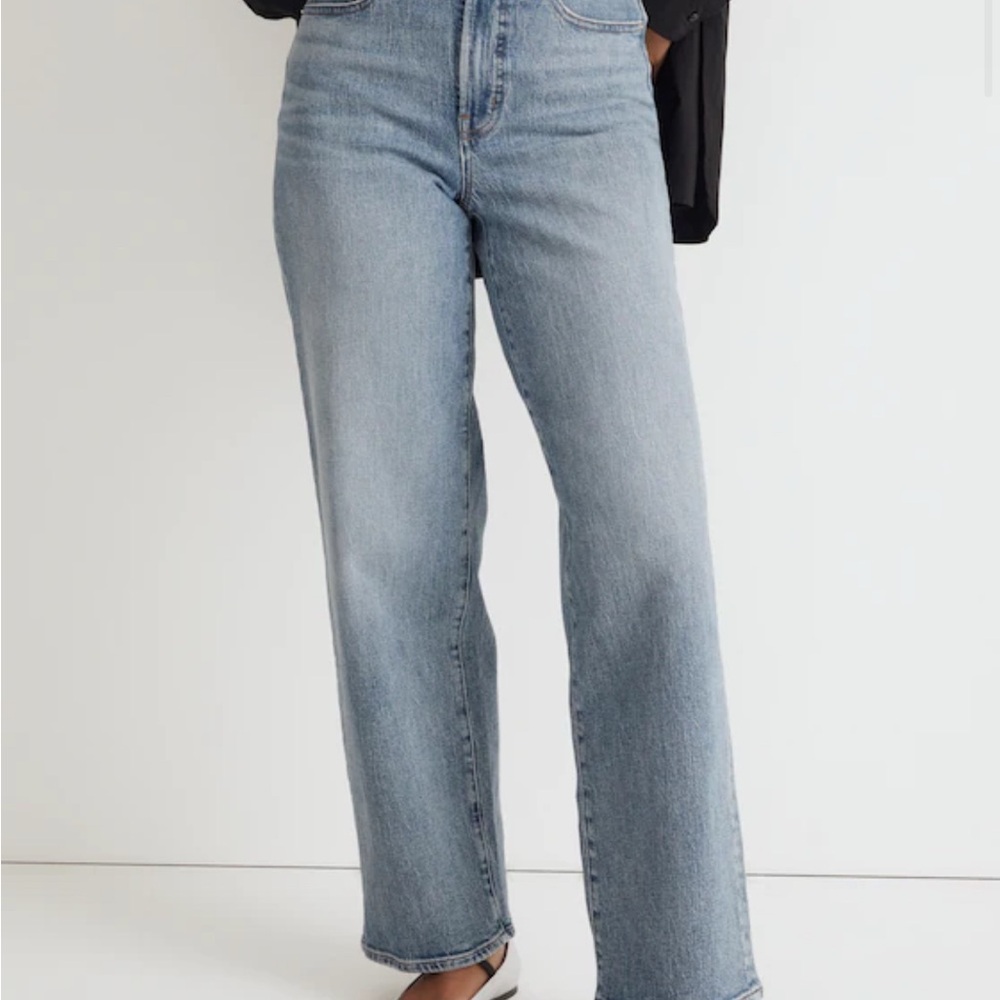 Madewell Curvy Perfect Vintage Wide Leg Jean in Heathcote Wash